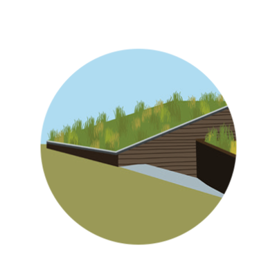 Illustration einer Dachbegr&uuml;nung