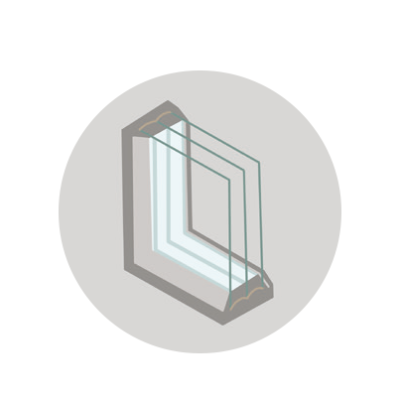 Illustration eines Fenstertauschs
