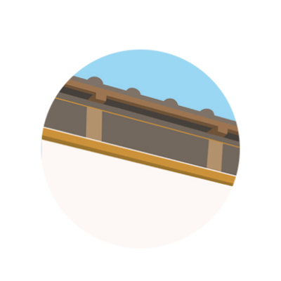 Illustration einer Geb&auml;uded&auml;mmung