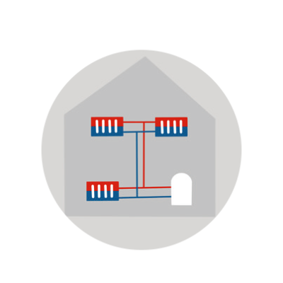Illustration eines Hydraulischen Abgleichs