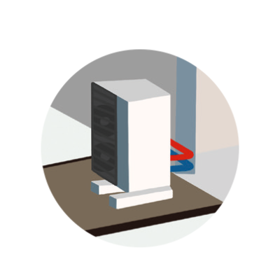 Illustration einer W&auml;rmepumpe