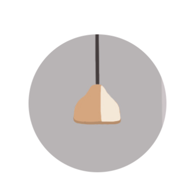 Illustration einer Deckenleuchte