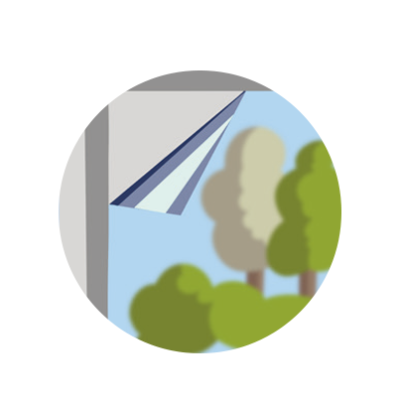 Illustration einer Fensterfolie