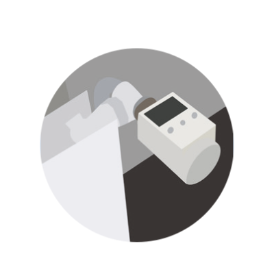 Illustration eines Thermostats