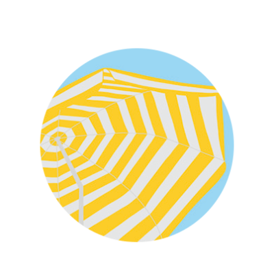Illustration eines Sonnenschirms
