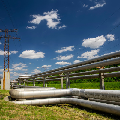 Rohleitungen eines W&auml;rmenetzes