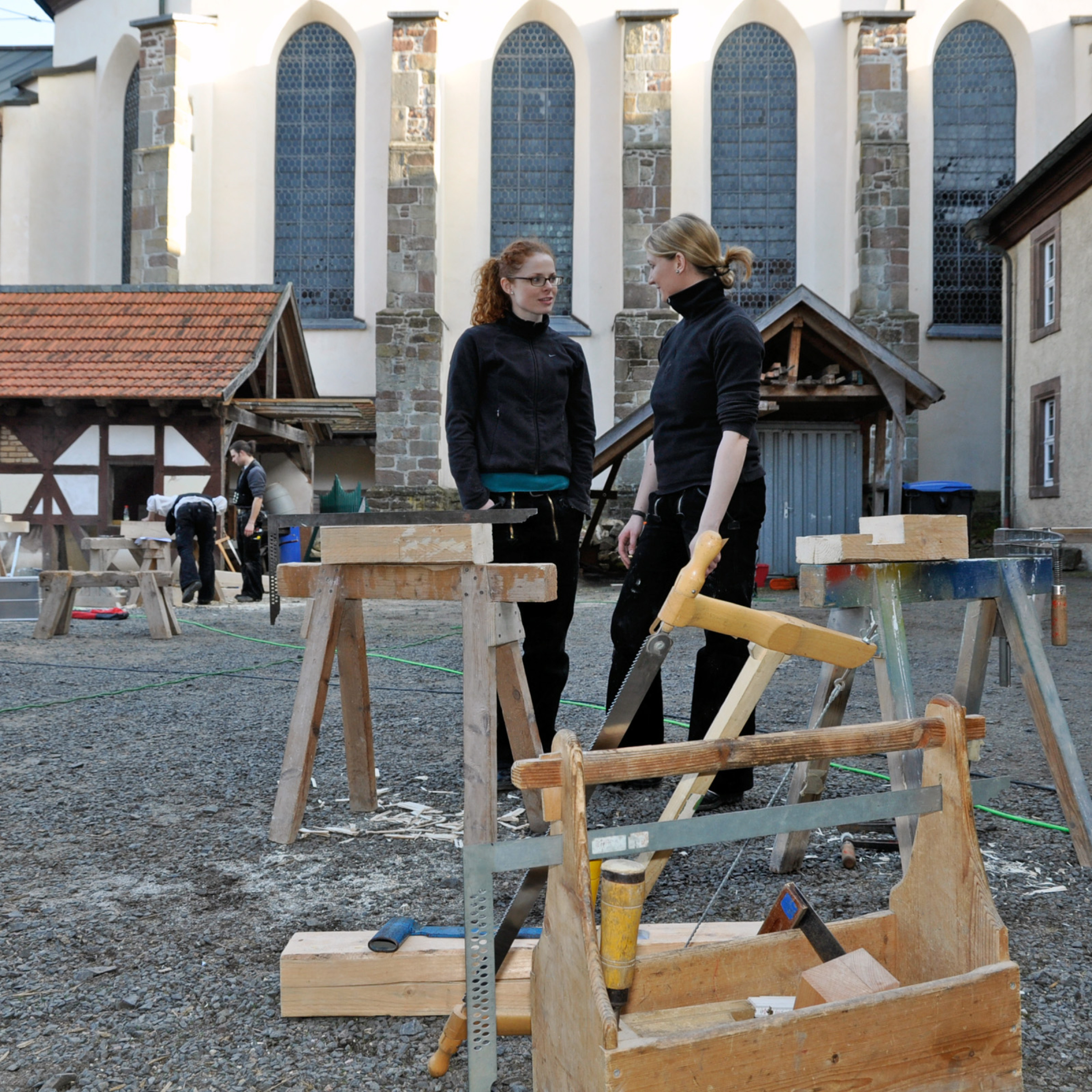 Denkmalschutz und Altbau- Propstei Johannisberg - Handwerkerinnen