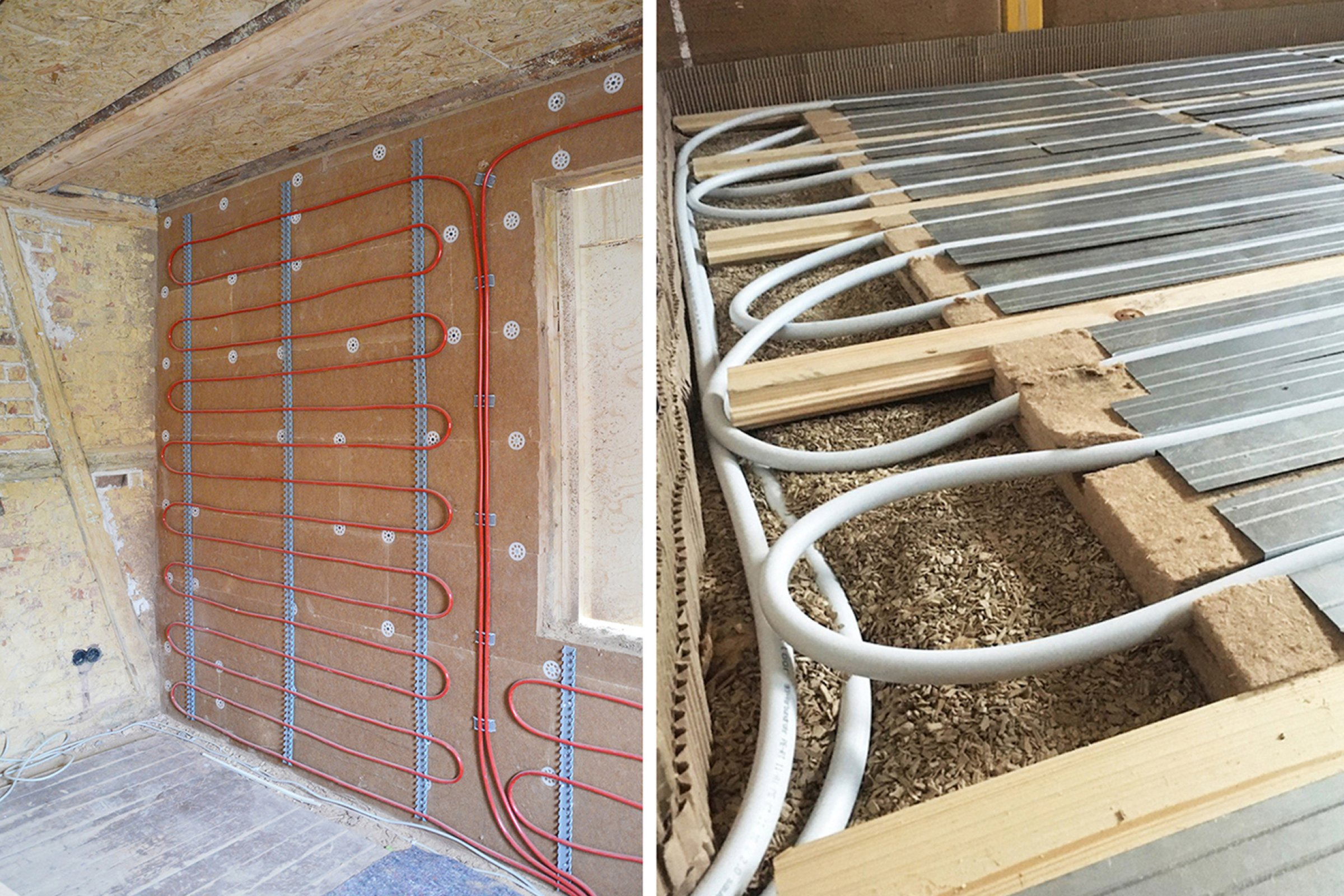 Technik des denkmalgeschützten KfW-Effizienzhaus der Familie Gallego-Raupach.