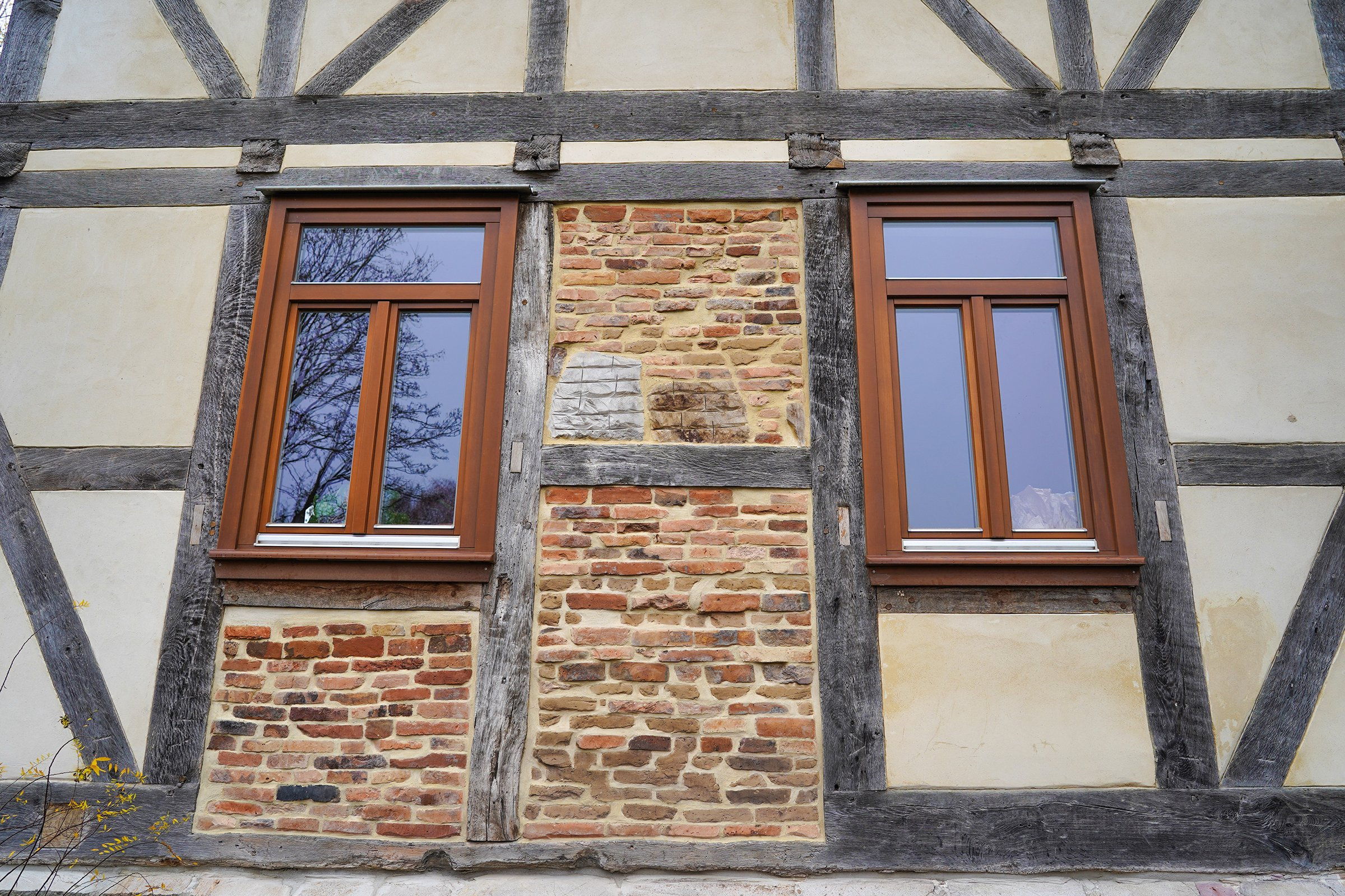 Detailansicht des energieeffizienten Bauernhofs des Lossehof e.V.