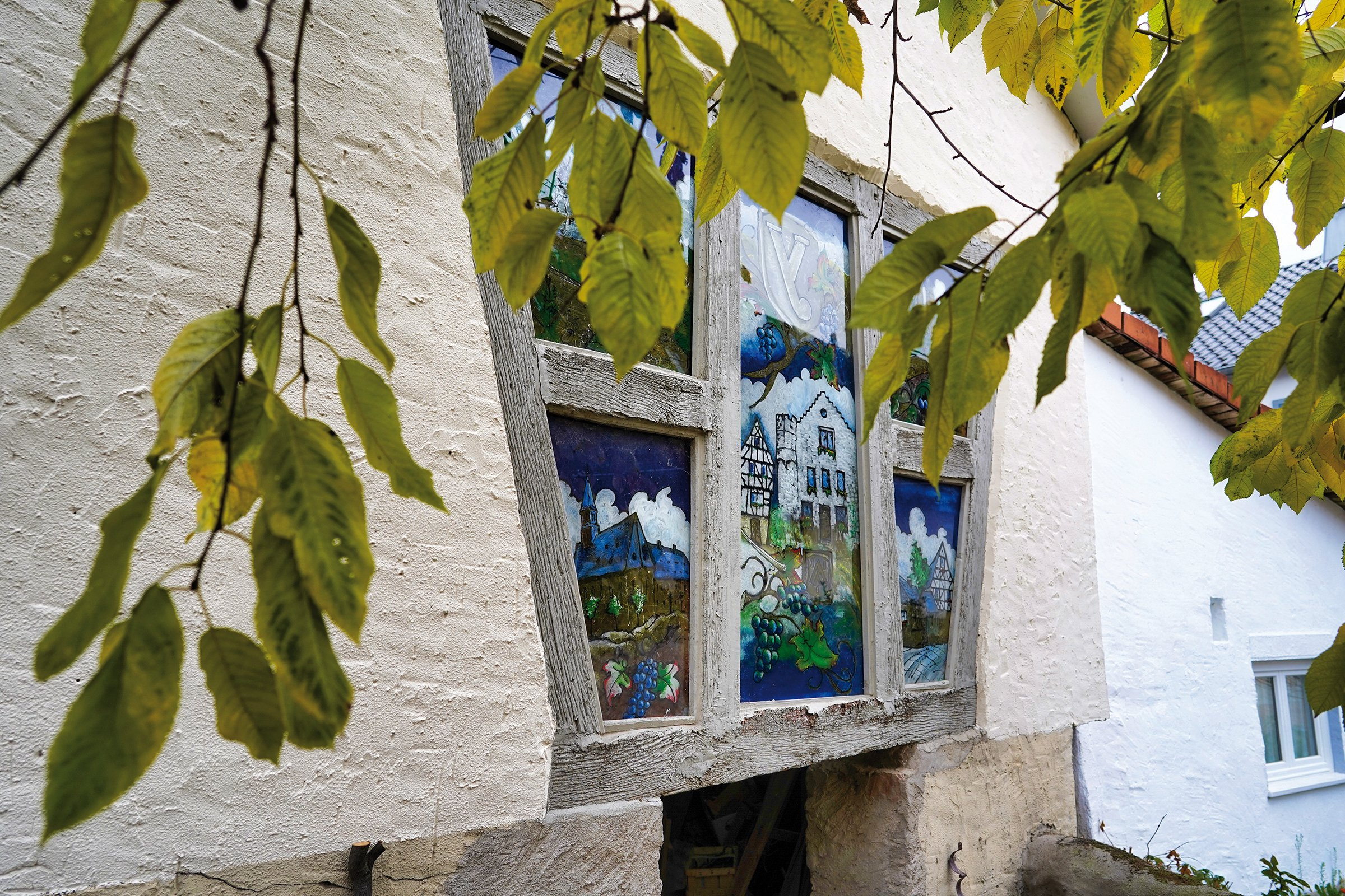 Detailansicht des modernisierten Fachwerkhauses der Familie Werner.