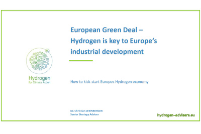 European Green Deal – Hydrogen is key to Europe‘s industrial development
