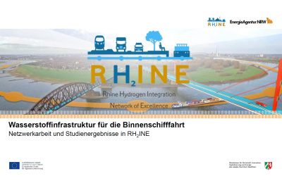 Vortrag Patrick Krieger (EnergieAgentur.NRW): Wasserstoffinfrastruktur für die Binnenschifffahrt: Netzwerkarbeit und Studienergebnisse in RH2INE