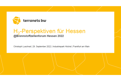 Folie des Vortrags von terranets bw "H2-Perspektiven für Hessen".