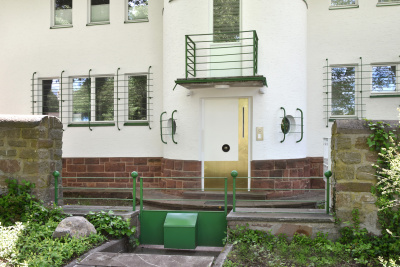 Der Eingang der Villa Kirchhoff in Fulda.