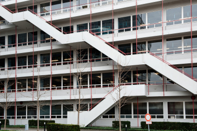 Das ehemalige Neckermann Gebäude in der Hanauer Landstr. 360 in Frankfurt