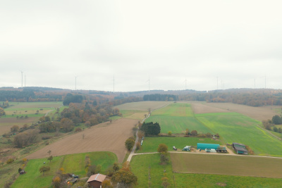 Windpark Heidenrod aus der Ferne