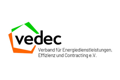 Logo Verband für Energiedienstleistungen, Effizienz und Contracting e.V., Lister Meile 27, 30161 Hannover, www.vedec.org.