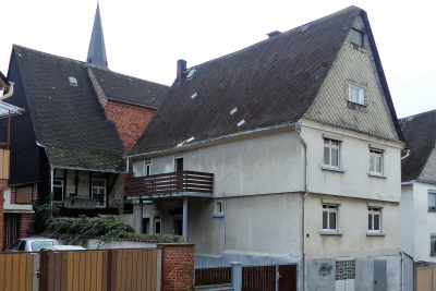 Das Schultheißenhaus in Niederbrechen in seinem vorherigen Zustand.