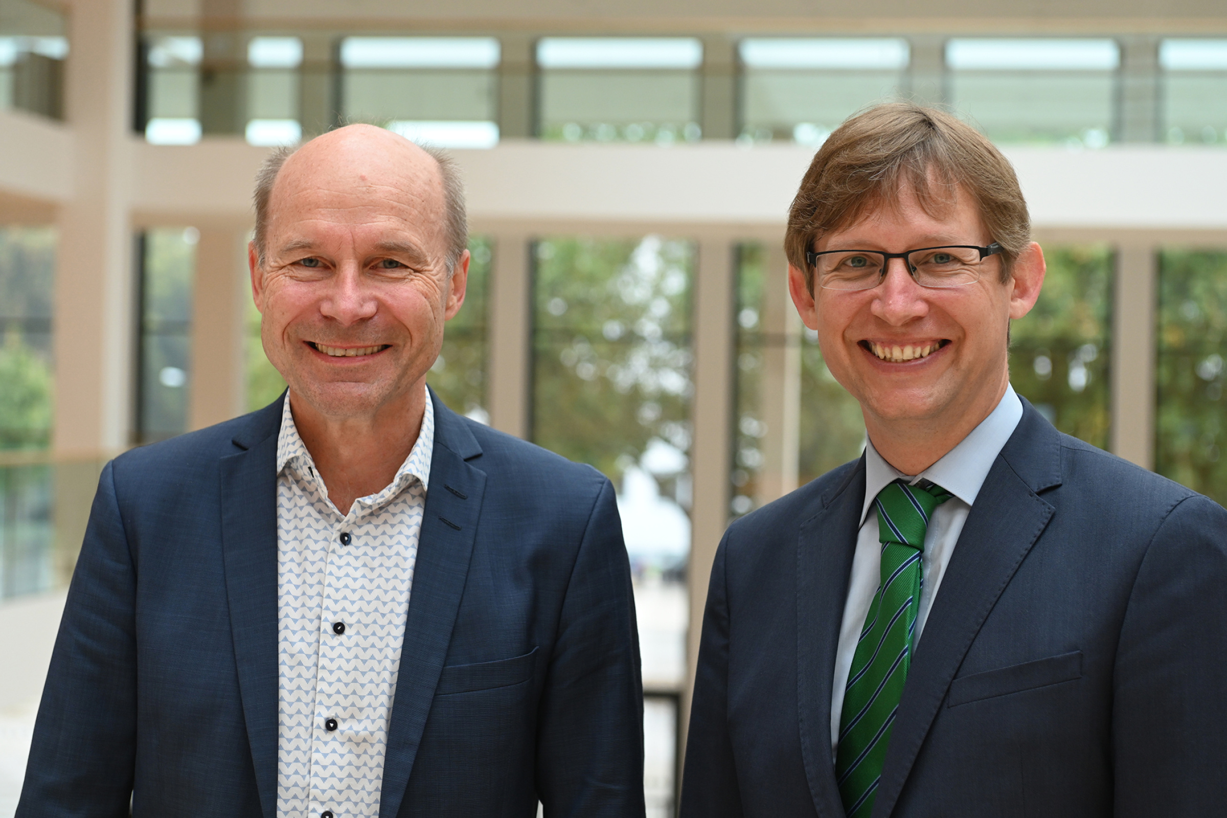 Geothermie-Forum 2021 McGovern Deutschendorf Das Bild zeigt den Geschäftsführer der LEA Hessen, Dr. Karsten McGovern, und Staatssekretär Dr. Jens Deutschendorf