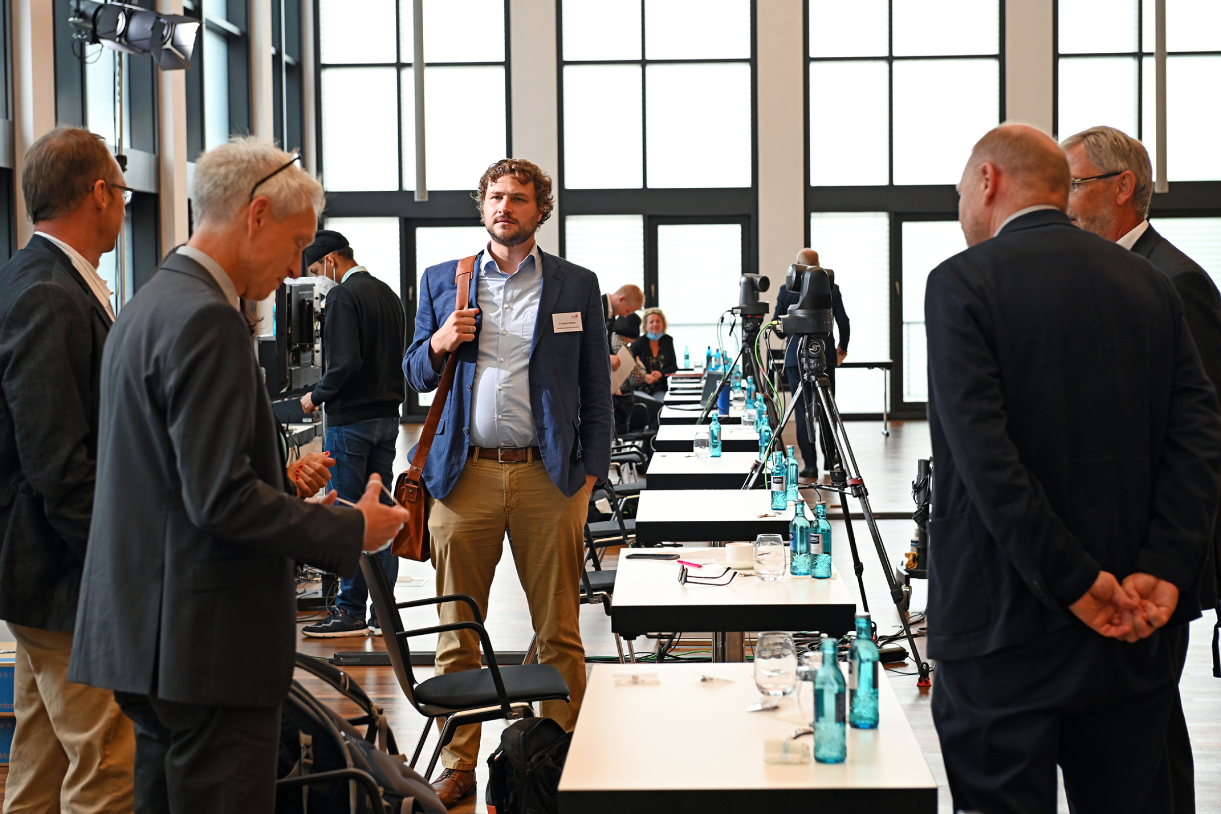 Geothermie-Forum 2021 Austausch Besucher des Geothermie-Forums 2021