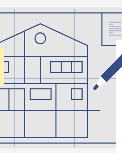 Energiepotenziale erkennen Grafik eines Hauses mit LEA-Energie-Impulsberatung-Checkliste