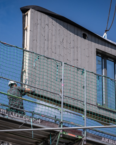 fliegende Fassade