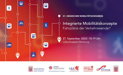 Plakat zum Hessischen Mobilitätskongress 2023.
