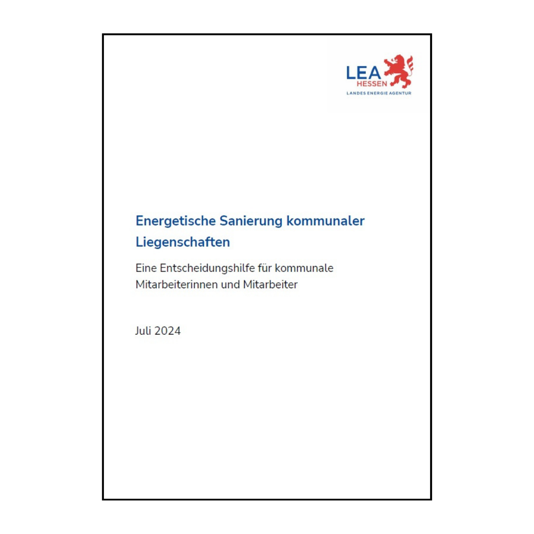 Deckblatt Bericht Sanierung kommunaler Liegenschaften