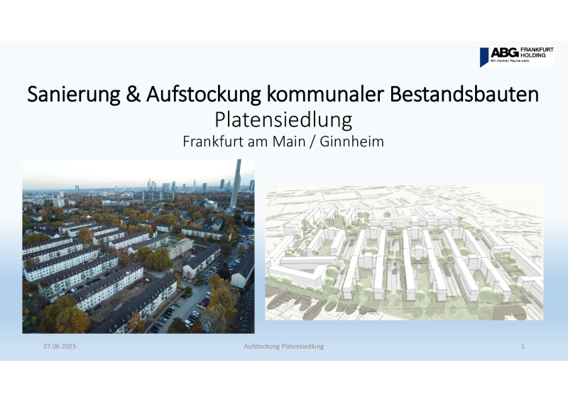 Präsentationsfolien zum Vortrag Sanierung und Aufstockung kommunaler Bestandsbauten ABG